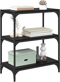 vidaXL Bücherregal Schwarz Eichen-Optik 60 x 33 x 