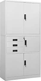 vidaXL Büroschrank Aktenschrank Metallschrank