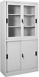 vidaXL Büroschrank mit Schiebetür Aktenschrank