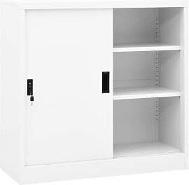 vidaXL Büroschrank mit Schiebetür Aktenschrank