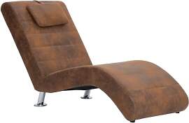 vidaXL Chaiselongue mit Kissen Relaxliege