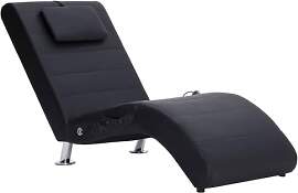vidaXL Chaiselongue mit Massage Kissen Relaxliege