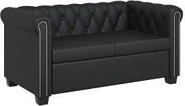 vidaXL Chesterfield Sofa 2-Sitzer Kunstleder