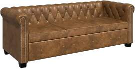 vidaXL Chesterfield Sofa 3 Sitzer Vintage Lounge