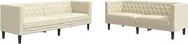 vidaXL Chesterfield Sofa Set 2-TLG., Sofagarnitur