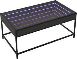 vidaXL Couchtisch mit Infinity-LED, Beistelltisch