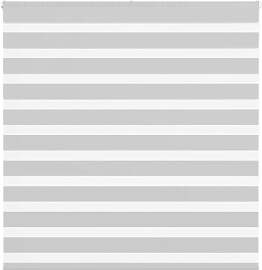 vidaXL Doppelrollo Hellgrau 140x150 cm Stoffbreite 