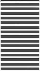 vidaXL Doppelrollo Schwarz 120x200 cm Stoffbreite