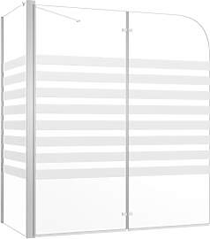 vidaXL Duschabtrennung Badewannenfaltwand