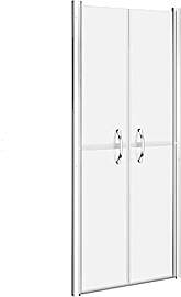 vidaXL Duschtür Nischentür Pendeltür