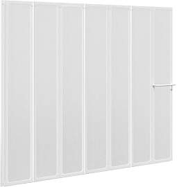vidaXL Duschwand 140 x 168 cm 7 Paneele mit