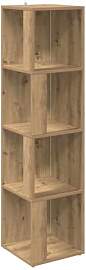 vidaXL Eckregal Artisan-Eiche 33x33x132 cm