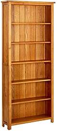 vidaXL Eiche Massiv Bücherregal 6 Fächer