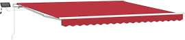 vidaXL Einziehbare Markise Rot 400 x 300 cm Stoff