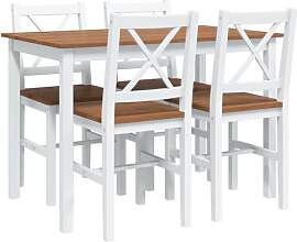 vidaXL Essgruppe Holztisch Esstisch Esszimmer