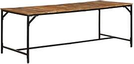 vidaXL Esstisch 200x100x75 cm Raues Massivholz