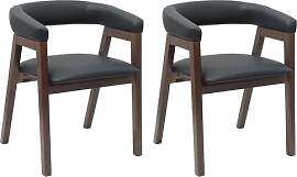vidaXL Esszimmerstühle 2 pcs Hellbraun 54 x 57 x