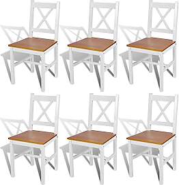 vidaXL Esszimmerstühle 6 STK., Esszimmerstuhl mit 