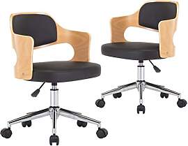 vidaXL Esszimmerstühle Drehbar 2 STK.,