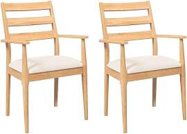 vidaXL Esszimmerstühle mit Kissen 2 STK.