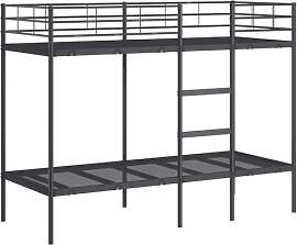 vidaXL Etagenbett ohne Matratze Schwarz 75x190 cm