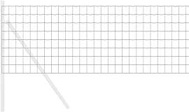 vidaXL Eurozaun Grau 0,6 x 25 m PVC-beschichtetes