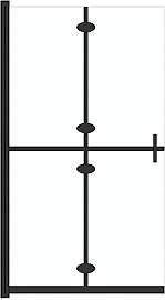 vidaXL Faltbare Begehbare Duschwand mit