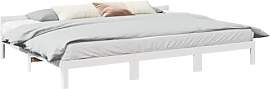 vidaXL Familienbett ohne Matratze Weiß 240x200 cm 