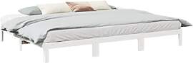 vidaXL Familienbett ohne Matratze Weiß 270x200 cm 