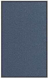 vidaXL Fußmatte Blau 90x150 cm, Schmutzfangmatte, 