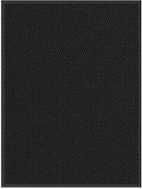 vidaXL Fußmatte Schwarz 90x120 cm,