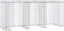 vidaXL Gabionen Mülltonnenbox, Gabionenwand für