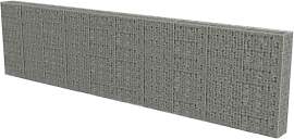vidaXL Gabionen Wand mit Deckel 600x30x150cm