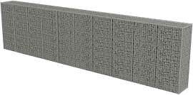 vidaXL Gabionen Wand mit Deckel 600x50x150cm