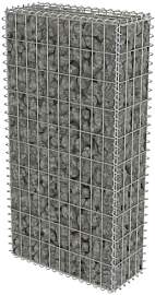 vidaXL Gabionenwand Verzinkter Stahl 50x20x100 cm