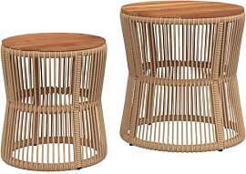 vidaXL Garten Beistelltisch 2 STK., Tisch mit