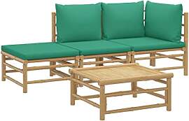 vidaXL Garten Lounge Set 4-TLG., Gartenmöbel Set