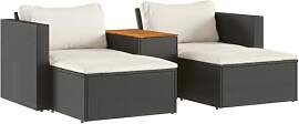 vidaXL Garten Sofagarnitur mit Kissen 5-TLG.,