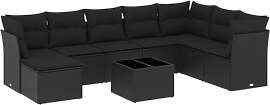 vidaXL Garten Sofagarnitur mit Kissen 9-TLG.,