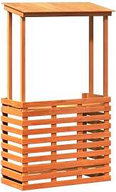 vidaXL Gartenbar, Gartentheke mit Dach Ablage,