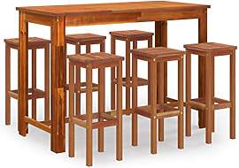 vidaXL Gartenbar Set 7-TLG. Theke Bar Tresen