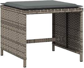 vidaXL Gartenhocker mit Kissen 4 STK., Hocker mit