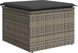 vidaXL Gartenhocker mit Kissen, Gartenstuhl mit