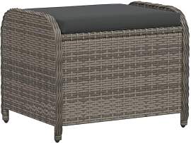 vidaXL Gartenhocker, Sitzhocker mit Kissen,