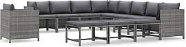 vidaXL Gartenmöbel 12-TLG. mit Kissen Garten