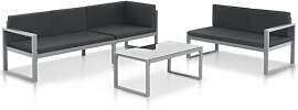 vidaXL Gartenmöbel 3-TLG. Lounge Gartensofa