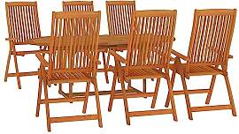 vidaXL Gartenmöbel Set 7-TLG. Gartengarnitur