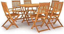 vidaXL Gartenmöbel Set 7-TLG. Gartengarnitur