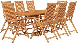 vidaXL Gartenmöbel Set 9-TLG. Gartengarnitur