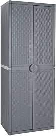 vidaXL Gartenschrank, Sideboard mit 4 Ablagen,